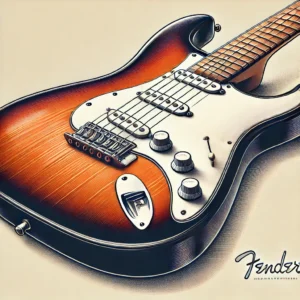 The Fender Vintera II 60s Stratocaster electric guitar with a vintage sunburst finish, contoured body, and three single-coil pickups, ideal for versatile tones in 2025.

