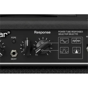 Blackstar bass amp's Response control, emulating classic power tube voicings for diverse bass tones.