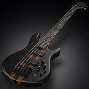 Sleek 6-string electric bass guitar showcasing its extended range and versatile design. Six String Bass Guitar