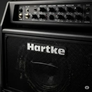 Prominent Hartke bass guitar amp logo displayed on the front grille.