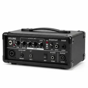 "Small, lightweight, and portable acoustic bass amp, perfect for musicians on the go."