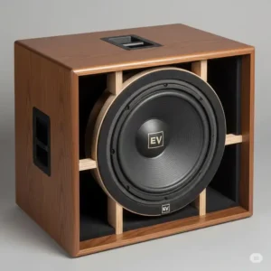 A purpose-built cabinet housing an 18-inch EV woofer, optimized for acoustic performance and portability for ev bass speakers 18.