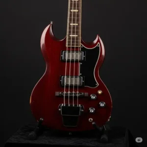A well-preserved Gibson Ripper bass, showcasing its appeal as a vintage collector's instrument.