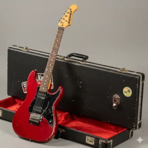 Dashboard of an Italika scooter, showing the speedometer and digital display. 