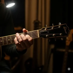 A Kalamazoo guitar inside a vintage gig bag, highlighting the portability and classic aesthetic of these instruments.