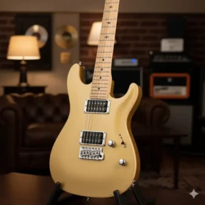 The iconic Vintage Gold peavey wolfgang guitar Standard model, a classic Eddie Van Halen signature instrument.