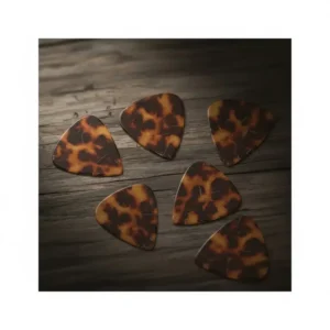 Bright neon and glow-in-the-dark cool picks for guitar perfect for low-light stage performances.