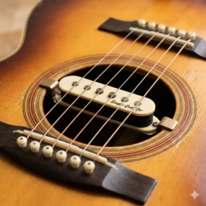 A vintage-style single-coil best soundhole pickup for bright acoustic tone.