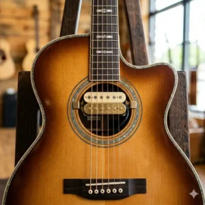 A noise-canceling humbucking best soundhole pickup designed for high-volume stage performance.