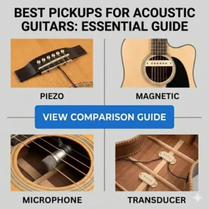 Diagram illustrating a piezo undersaddle pickup installation, one of the best pickups for acoustic guitars for stage use.