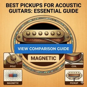 A magnetic soundhole pickup mounted on a guitar, representing highly feedback-resistant best pickups for acoustic guitars.