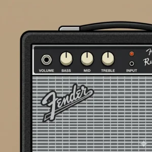 Close-up of a high-quality combo amplifier included in the professional bass amp package.