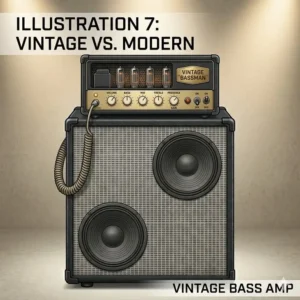 A comparison between a vintage and a modern top bass amp.