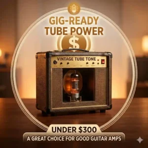 A powerful and gig-ready solid state amplifier with high volume output from the list of good guitar amps under 300.
